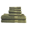 Baltic Linen Baltic Linen 0353163420 Signet Ultra Absorbant 100 Percent Cotton 6 Piece Towel Set - Moss 3531634200000